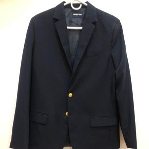 Lands' End Boys Hopsack Jacket - Boys Size 20 - Deep Navy